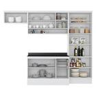 Cozinha Completa Multimóveis Suíça 5195ml Com Balcão 10 Porta