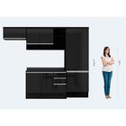 Cozinha Completa Multimóveis Suíça 5195ml Com Balcão 10 Porta