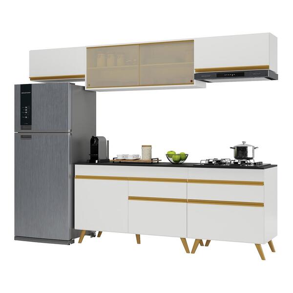 Cozinha Completa Multimóveis Veneza Gw Fg3710 Com Armário E B