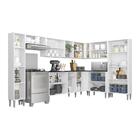 Cozinha Completa Multimóveis Xangai Rock Fg3286 Com Armário E