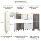 Cozinha Completa Multimóveis Xangai Rock Fg3286 Com Armário E