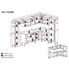 Cozinha Completa Multimóveis Xangai Rock Fg3286 Com Armário E