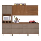 Cozinha Completa Munique 10 Portas 6 Gavetas Freijo/camurça -