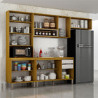 Cozinha Completa Nala Com Cristaleira 4 Peças 9 Portas Mobili