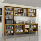 Cozinha Completa Nala Com Cristaleira 5 Peças 12 Portas Mobil