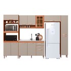 Cozinha Completa Napoli 12 Portas 2 Gavetas Freijó/camurça 61