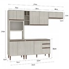 Cozinha Completa New 11 Portas 2 Gavetas Legno/nogueira Cn07c