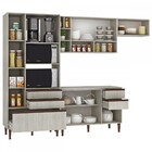 Cozinha Completa New 11 Portas 5 Gavetas Legno/nogueira Cn01c