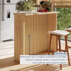 Cozinha Completa Nobreza 2 Peças 5 Portas 2 Gavetas Carvalho/