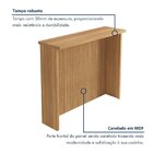 Cozinha Completa Nobreza 2 Peças 5 Portas 2 Gavetas Carvalho/