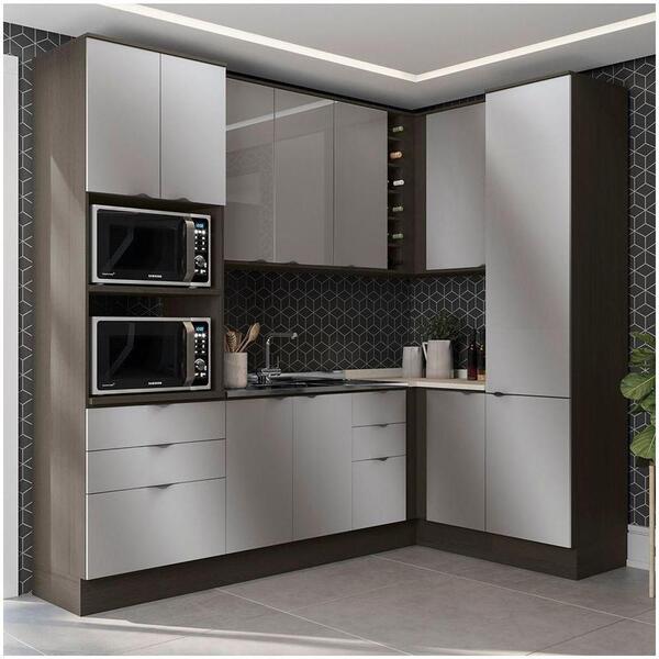 Cozinha Completa Nox Onix/steel/vidro Inox 7 Peças