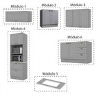 Cozinha Completa Orlando 10 Portas 5 Gavetas 100% Mdf America