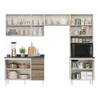 Cozinha Completa Paneleiro Microondas 4 Peças 100% Mdf Angeli