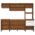 Cozinha Completa Paola 8 Portas 2 Gavetas Mel/branco - Delmar