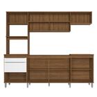 Cozinha Completa Paola 8 Portas 2 Gavetas Mel/branco - Delmar