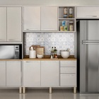 Cozinha Completa Paris Sallêto Móveis Branco