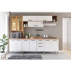 Cozinha Completa Pimenta 4 Peças Balcão Freijó/branco