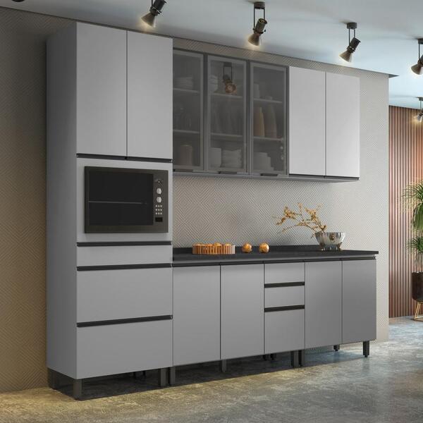 Cozinha Completa Planejada 11 Portas 1 Paneleiro 2 Balcões 2