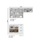 Cozinha Completa Planejada 1 Balcão 2 Portas 3 Gavetas 1 Armá