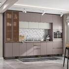 Cozinha Completa Planejada 1 Cristaleira 1 Paneleiro 2 Balcõe