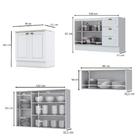 Cozinha Completa Planejada 2 Balcões 1 Armário Aéreo 2 Portas