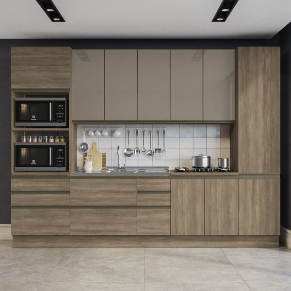 Cozinha Completa Planejada 3 20mt 07 Peças Linha Maxxi Cj14-1