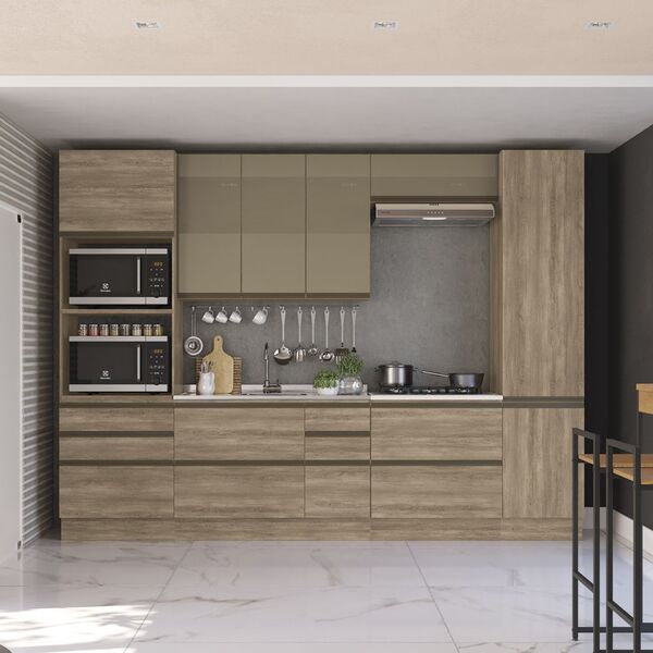 Cozinha Completa Planejada 3 20mt 07 Peças Linha Maxxi Cj14-1