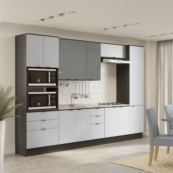 Cozinha Completa Planejada 3 20mt 07pc Linha Nox Cj43014-146