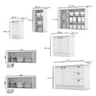 Cozinha Completa Planejada 3 Balcões 2 Armários Aéreos Organi