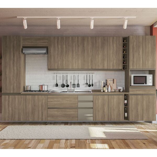 Cozinha Completa Planejada 4 15mt 13 Peças Linha Maxxi Cj14-1