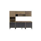 Cozinha Completa Planejada Compacta 5 Peças 10 Portas 3 Gavet