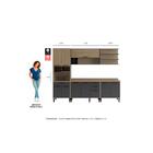 Cozinha Completa Planejada Compacta 5 Peças 10 Portas 3 Gavet