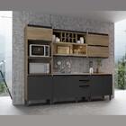 Cozinha Completa Planejada Compacta 5 Peças 10 Portas 3 Gavet