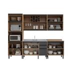 Cozinha Completa Planejada Compacta 5 Peças 10 Portas 3 Gavet