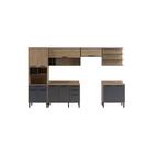 Cozinha Completa Planejada Compacta 6 Peças 11 Portas 3 Gavet