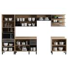 Cozinha Completa Planejada Compacta 6 Peças 11 Portas 3 Gavet