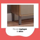 Cozinha Completa Planejada Compacta Amêndoa 4 Peças 8 Portas