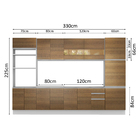 Cozinha Completa Planejada Madesa Glamy Olimpia 3 Gavetas 14