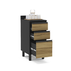 Cozinha Completa Preto e Nogal Mali Politorno