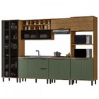 Cozinha Completa Provence 11 Portas 2 Gavetas 100% Mdf Freijó