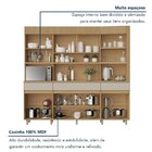 Cozinha Completa Realeza 2 Peças 6 Portas 3 Gavetas Carvalho/