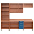 Cozinha Completa Sálvia 12 Portas 3 Gavetas Freijó/azul - Tel