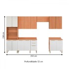 Cozinha Completa Sálvia 14 Portas 3 Gavetas Freijó/branco - T