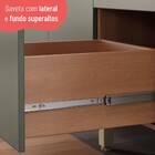 Cozinha Completa Sálvia 20 Portas 3 Gavetas Com Vidro Freijó/