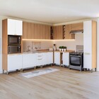 Cozinha Completa Sálvia 20 Portas 3 Gavetas Freijó/branco - T