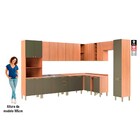 Cozinha Completa Sálvia 20 Portas 3 Gavetas Freijó/verde - Te