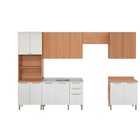 Cozinha Completa Sálvia 6 Peças Com Armário E Balcão De Pia B