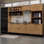 Cozinha Completa Serena 11 Portas 2 Gavetas 100% Mdf Freijó -