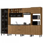 Cozinha Completa Serena 11 Portas 2 Gavetas 100% Mdf Freijó -