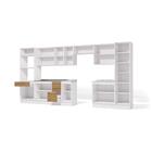 Cozinha Completa Suprema Branco/freijó/vidro Bronze 11 Peças